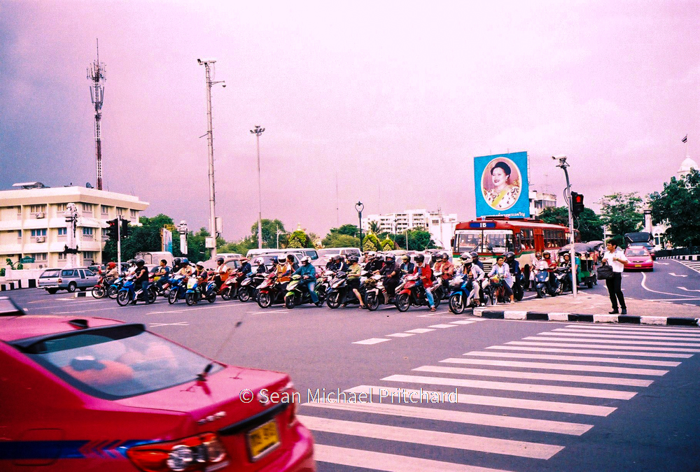 traffic jam scooter asia film