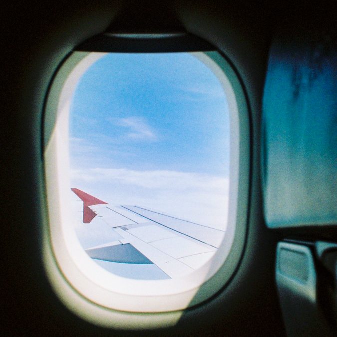 view from aeroplane window