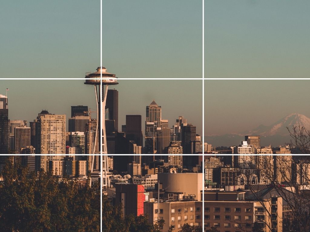 photography thirds rule city skyline example