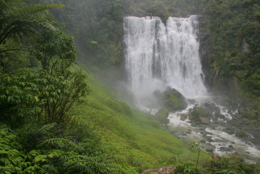 north island new zealand waterfall